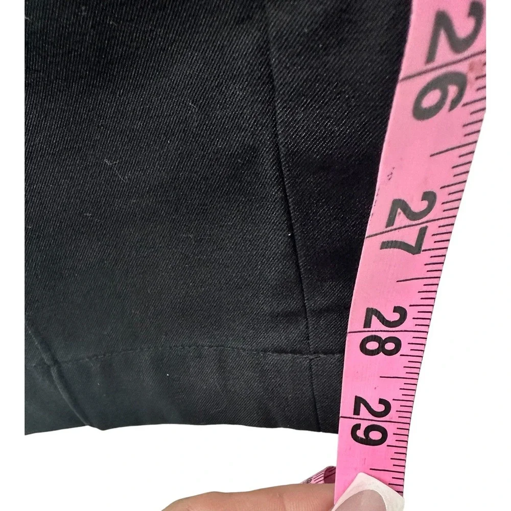 Lululemon Womens Straight Leg Black Pant SIze 8 CA 35801 RN 106259- Zips In Back